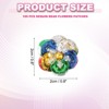 Unique Bargains Iron On Durable DIY Clothing Sequin Bead Flowers Patches 100 Pcs - 2 of 4