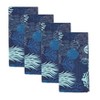 Saro Lifestyle Ocean Depths Coral Napkin (Set of 4), Blue - 3 of 4