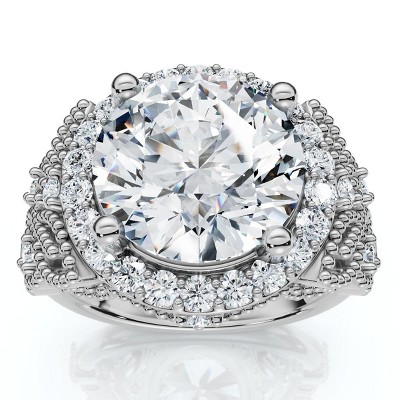 Pompeii3 Certified 3 1/3Ct Diamond Engagement Ring 14k Gold or Platinum Lab Created