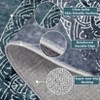 Washable Rug, Modern Abstract Area Rug Medallion Pattern Rugs, Stain Resistant Non-Slip Living Room Bedroom Area Rug - 3 of 4
