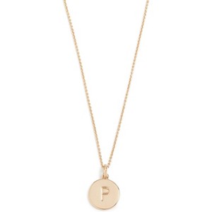 Gold Initial Pendant Necklace, Personalized Letter Jewelry Gold P-One Size - 1 of 4
