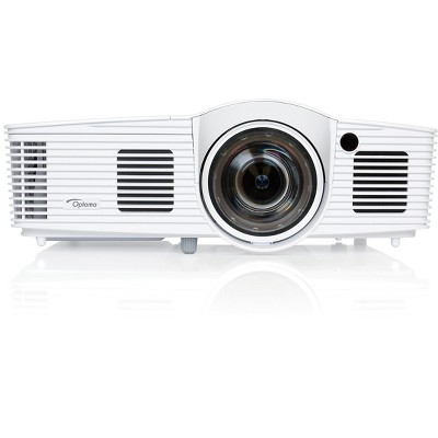 Optoma EH200ST Full 3D 1080p 3000 Lumen DLP Short Throw Projector with 20,000:1 Contrast Ratio and MHL Enabled HDMI Port , white