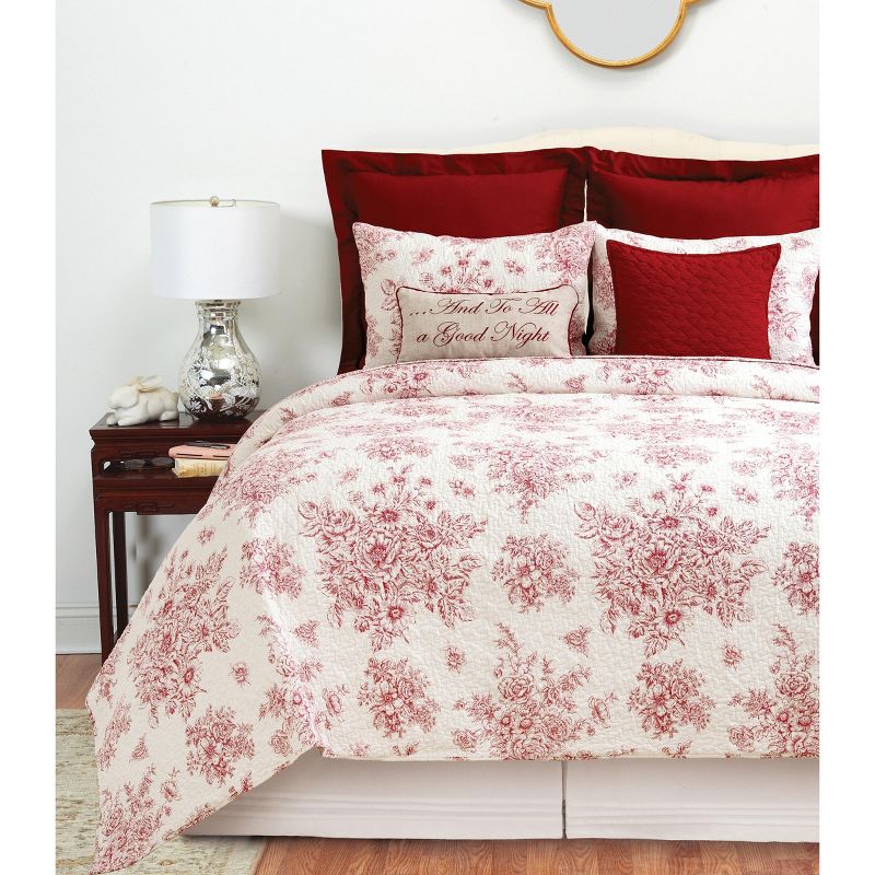 C&F Home Nelly Toile Cotton Cotton Quilt Set - Reversible and Machine Washable, 5 of 7