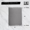 50"x60" Diamond Geometric Throw Blanket French Blue - Design Imports: Lightweight, Woven Cotton, Machine Washable - 2 of 4