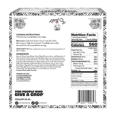 Tattooed Chef Frozen Creamy Pesto Gnocchi Bowl - 9oz