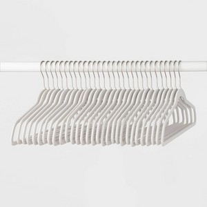 30pk Suit Flocked Hangers - Brightroom™ - 1 of 3