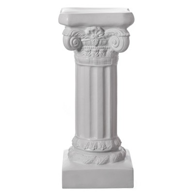 Uniquewise Fiberglass White Plinth Roman Column Ionic Piller Pedestal Vase Stand for Wedding or Party, Living Room Decor - Photography Props