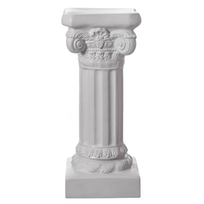 Uniquewise Fiberglass White Plinth Roman Column Ionic Piller Pedestal Vase Stand for Wedding or Party, Living Room Decor - Photography Props, 1 of 9