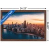 Trends International Cityscapes - Chicago, Illinois Framed Wall Poster Prints - 3 of 4
