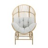 Coolbibila-Wicker Glider Chair For Outdoor, Patio Chair With Olefin Cushions, Patio Chair Wicker With Functional Glider Design - 2 of 4