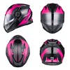 AHR Modular Full Face Motorcycle Helmet Flip up Dual Visor Motocross DOT S/M/L/XL/XXL - 3 of 4