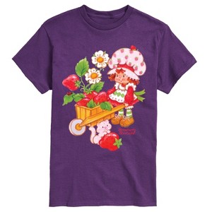 Men's - Strawberry Shortcake - Wheelbarrow And Custard Short Sleeve Graphic T-Shirt - 1 of 3