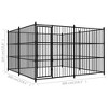 vidaXL Outdoor Dog Kennel Dog Crate Dog Puppy Cage for Garden Galvanized Steel - 3 of 4