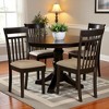 FurniFact,Elegant Slat Back Dining Chairs – Wooden Kitchen Chairs, Set of 2 - 3 of 4