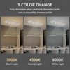 Ludomide Modern Rectangle Crystal Chandeliers, Flush Mount Raindrop Ceiling Light Fixture, 10 Lights for Dining Room and Kitchen Island - 4 of 4