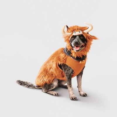 Highland Cow Hoodie Dog and Cat Full Body Costume - Boots & Barkley™ Light Brown