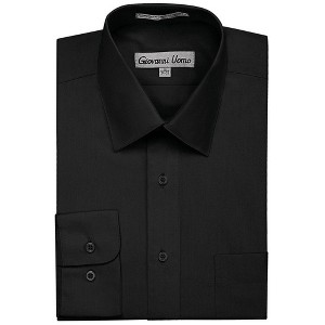 Gentlemens Collection Mens 1904 Short Sleeve Classic Fit Easy Care Dress Shirt- Many Colors Available - 1 of 1