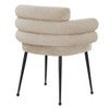 UNISOAR Accent Chair Curved Back Dining Chairs with Black Tapered Metal Legs for Dining Room - 4 of 4