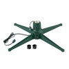 Home Heritage Cascade Quick Set Christmas Tree, 7', Green with Artificial Christmas Tree Base Rotating Metal Stand, 1-1.5'', Green - 2 of 4