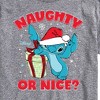 Men's - Lilo and Stitch - Naughty Or Nice Short Sleeve Graphic T-Shirt - 2 of 4