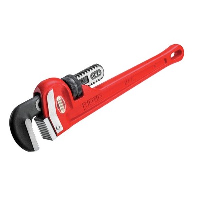 Ridgid 14 Cast-Iron 2 in. Jaw Capacity 14 in. Long Straight Pipe Wrench