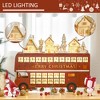 CIPACHO Christmas Advent Calendar - Wooden Bus Holiday Decoration with Countdown Drawer, Santa Claus Street House for Kids and Adults - 3 of 4