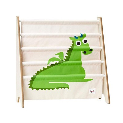 3 Sprouts URKDRG High Quality Kids Toddler Storage Shelf Organizer Baby Room Bookcase Furniture, Green Dragon