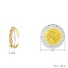 Gold-Tone Twisted Open Ring with Cubic Zirconia, Elegant Jewelry for Women, Daily & Styling Occasions - 4 of 4