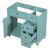 36 Inch(3ft) Bathroom Vanity, Bathroom Cabinet With 2 Drawers, 2 Soft Closing Doors, 4 Roman Legs, Modern Solid Wood Bathroom Vanity Cabinet - 4 of 4