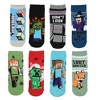 Minecraft Men's 12 Days of Socks Adult Ankle and Crew Socks Mix and Match Gift Box Set Multicolored - 3 of 4