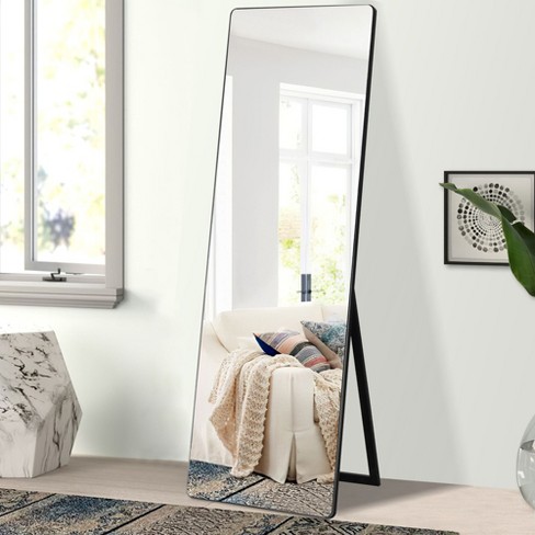 Caro 70.5×31.5 Oversized Rectangle Aluminum Alloy Frame, Accent Leaning  Floor Mirror Bedroom Mirror Wall-mounted Mirror Dressing Mirror-the Pop  Home : Target