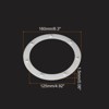 Unique Bargains Kitchen Acrylic Ball Bearings Annular Rotating Swivels Lazy Susan Turntable 4 Pcs - 2 of 3