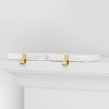 2pk Marble Christmas Stocking Holder White/Gold - Wondershop™ - 3 of 4