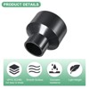 Unique Bargains Water Line Straight UReducer Pipe Fitting Reducing Coupling Connector Black - 2 of 4