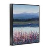 Stupell Industries Lilacs By Lake Mountain Landscape Framed Giclee Art - 2 of 4