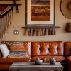 5 Star Super Deals Southwestern Double Light Switch Cover Plate - Roadrunner and Cactus Design - Rustic Matte Brown Finish - Fits Standard Switches - 3 of 4