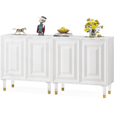 Tribesigns 63" Sideboard Buffet Cabinet with Four Doors