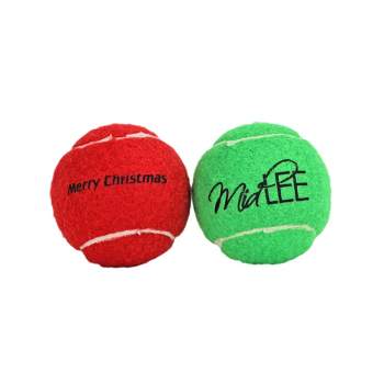 Midlee Christmas Dog Tennis Balls