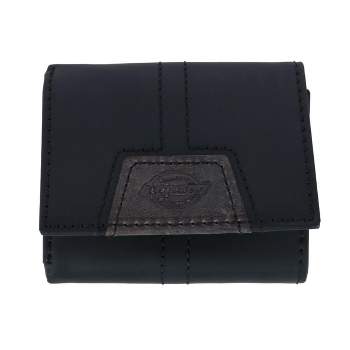 Dickies Men's Leather Extra Capacity Trifold Wallet