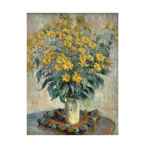 Trademark Fine Art -Claude Monet 'Jerusalem Artichoke Flowers' Canvas Art - 1 of 4