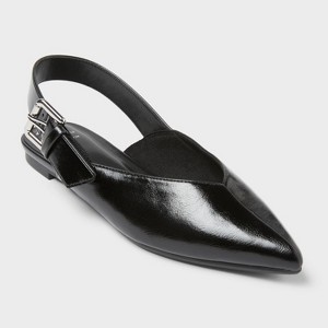 Women’s Victoria Sling Back Side Buckle Flats with Memory Foam Insole – A New Day™ - 1 of 3