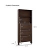 Lyngins Extendable Rotating Storage Cabinet, 2-Tone Buffet Sideboard Cabinet with Drawer & Flip Doors, Kitchen Cabinet, or Corner Cabinet - 3 of 4