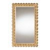 Baxton Studio Vadim Antique Gold Wood Accent Mirror with Seashell Border - 2 of 4