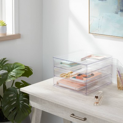 All Purpose 3 Drawer Storage Clear - Brightroom&#8482;