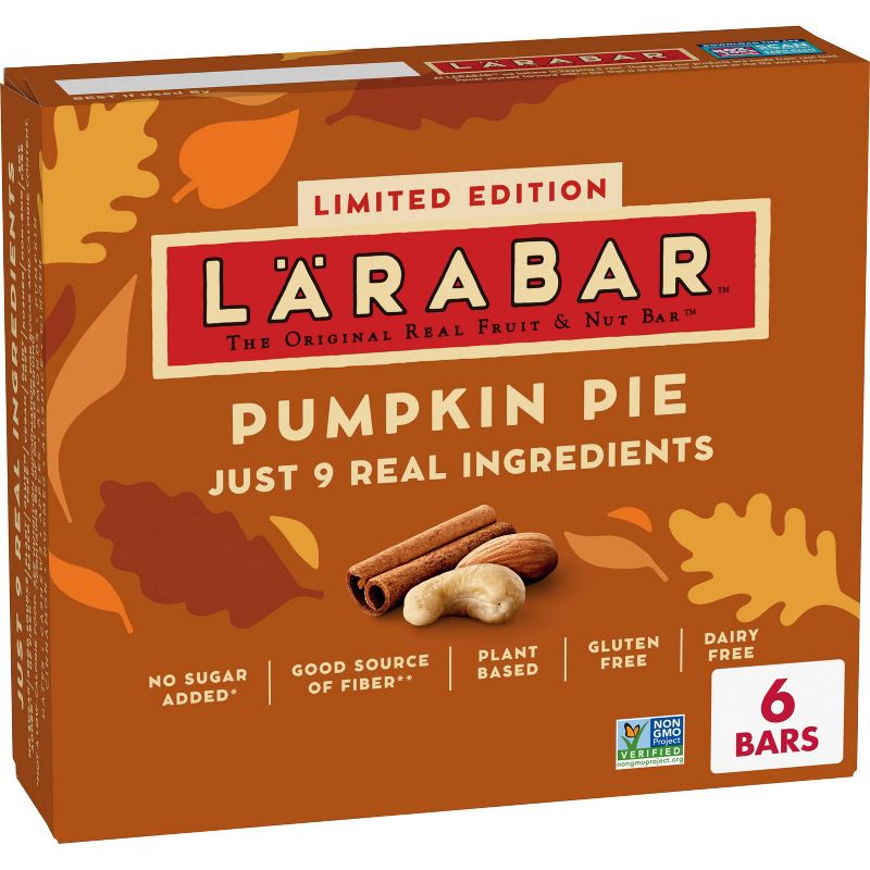 Larabar Pumpkin Pie Fruit &#38; Nut Bars - 9.6oz/6ct, 1 of 6