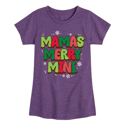 Girls' - Instant Message - Mamas Merry Mini Fitted Short Sleeve Graphic T-Shirt