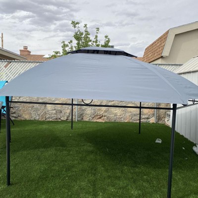 Outsunny 12' X 12' Round Outdoor Gazebo, Patio Dome Gazebo Canopy ...