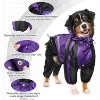 Dog Raincoat, Lightweight Rain Jacket, Adjustable 4-Legs Pet Pullover with Hood, Snow-Proof Dog Vest Rainwear, Rain Clothes Apparel with Leash Hole - 3 of 4