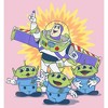 Girl's Toy Story Buzz Lightyear and Aliens T-Shirt - 2 of 4