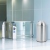 EcoSummer 18.5 Gal Stainless Steel Push Door Trash Can, 70L Round Step-On Garbage Bin for Kitchen & Office. - 2 of 4
